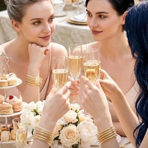 Women Fashion Multi-Layer Glitter Silicone Jelly Bangles With Ribbon Bow Soft Bangle Set Party Jewelry Gift