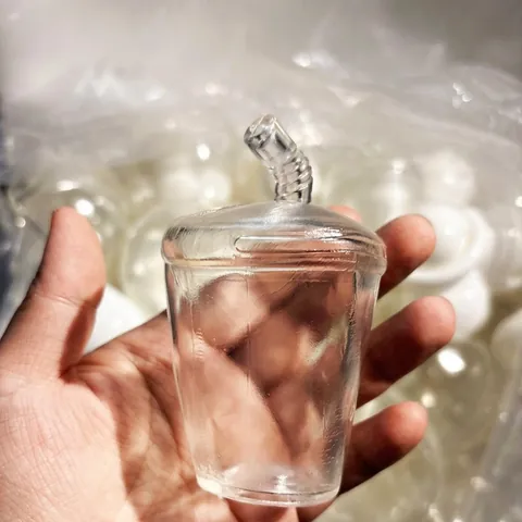 Transparente Getränkeflasche Strohhalmbecher Form Hohlkugelhaut DIY Slime Mehlball Material TPR Weichgummi Stressabbau Squishy Spielzeug