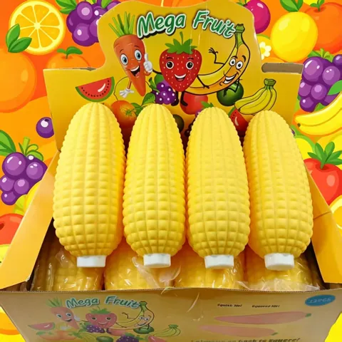 Large Simulation Corn Squishy Toy Slow Rising Stress Relief Fidget Toy For Kids Adults Realistic Food Decoration Sensory Toy