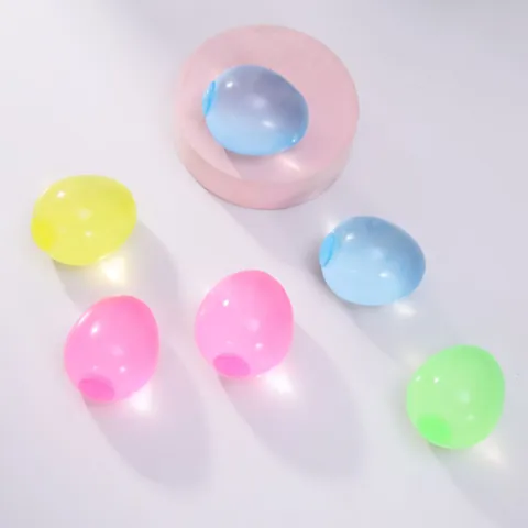 Translucent Egg Shaped Squishy Toy Soft TPR Stress Relief Squeeze Ball Maltose Feeling Elastic Sensory Toy For Kids Adults Office Relax Gift