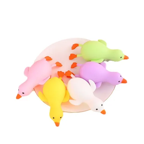 Cartoon Duck Squishy Toy Slow Rebound Decompression Toy For Kids Adults Stress Relief Duckling Shape Soft TPR Squeeze Toy Ornament