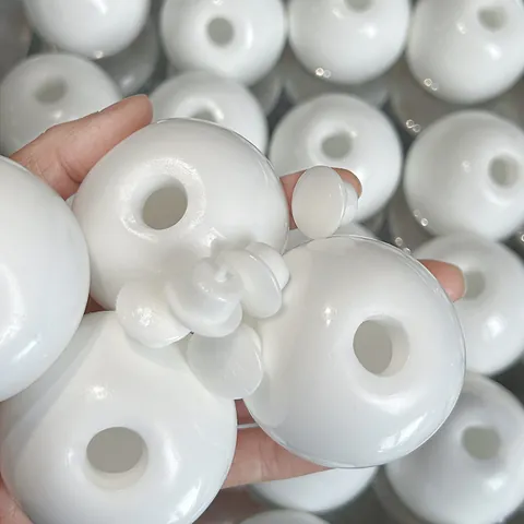 DIY Fluid Ball Hollow Sphere Skin TPR Transparent Milky White Sensory Stress Relief Squishy Toy Handmade Craft Parts