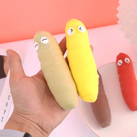 Creative Cartoon Expression Poop Squishy Toy Soft TPR Stress Relief Prank Toy For Teens Adults Home Office Decompression Fun Squishies
