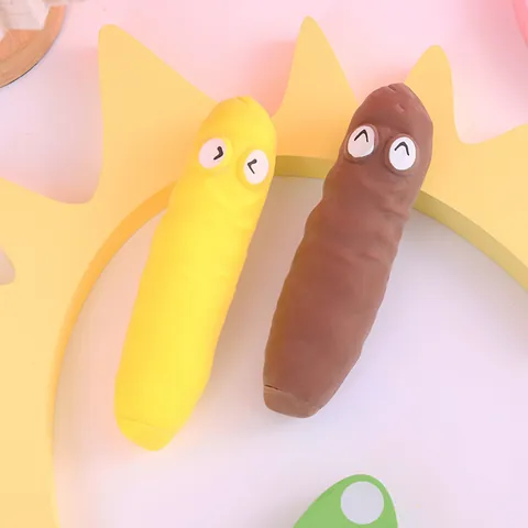 Creative Cartoon Expression Poop Squishy Toy Soft TPR Stress Relief Prank Toy For Teens Adults Home Office Decompression Fun Squishies