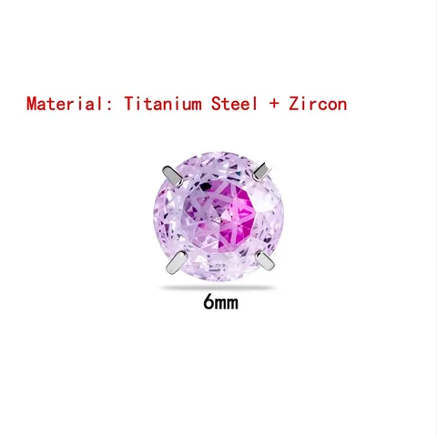 Pendientes de Botón de Acero de Titanio con Circonia Corte de Pentagrama para Mujer Hombre Joyería de Piercing de Cartílago Degradado Unisex Pieza Única