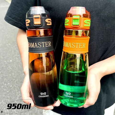 Gradient Sports Water Bottle With Scale Large Capacity Portable Leakproof PC Plastic Fitness Cup Outdoor Gym Travel Drinking Bottle