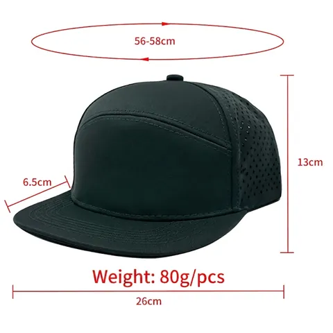Quick Dry Baseball Cap Polyester Waterproof Outdoor Sports Hat Laser Cut Breathable Flat Brim Hat For Men Women Adjustable Sun Cap Casual Streetwear