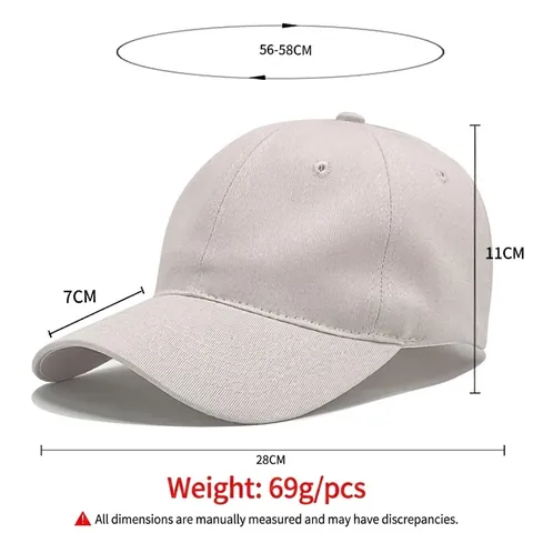 Berretto da Baseball in Cotone con Calotta Morbida Tinta Unita Regolabile Cappello da Sole Casual Traspirante per Uomo Donna