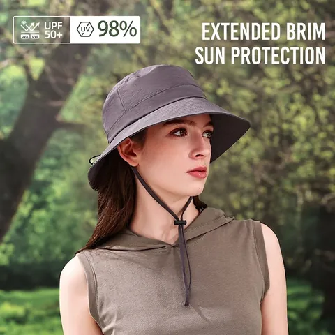 Waterproof Quick Dry Bucket Hat Foldable Portable Outdoor Hiking Sun Hat With Wide Brim UPF 50+ Fishing Hat For Men Women