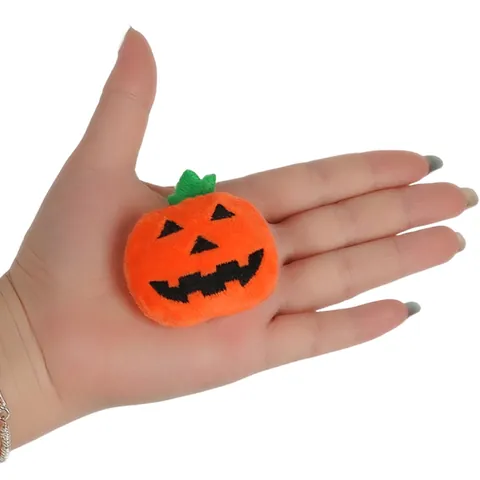 Halloween Pumpkin Plush Doll Creative Cartoon DIY Brooch Bag Accessory Mini Jack-O-Lantern Plushie Ornament For Festival Decoration