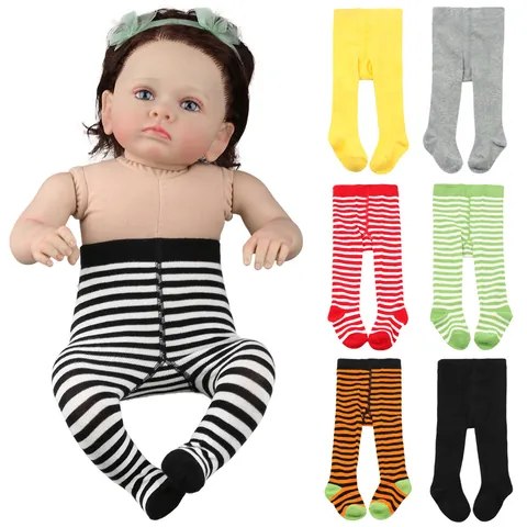 Infant Footed Tights Striped Baby Leggings For Christmas Halloween Cotton High Waist Toddler Pantyhose For Boys Girls
