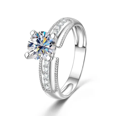 Luxuriöser Geometrischer 14K Vergoldeter Vier-Krappen Zirkonia Ring Exquisites Kupfer Eingelegter Fingerring Schmuck Für Damen