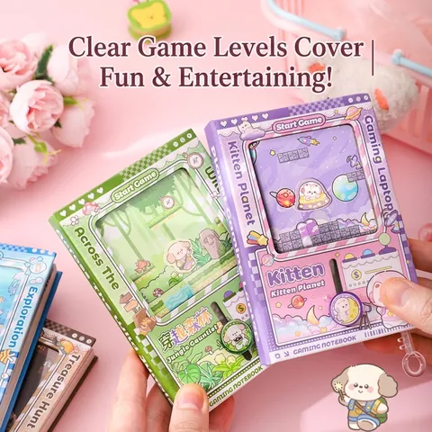 Cartoon Gaming Notebook Portable Pocket Diary Color Inner Student Creative Hand Account Stationery For School Office Writing