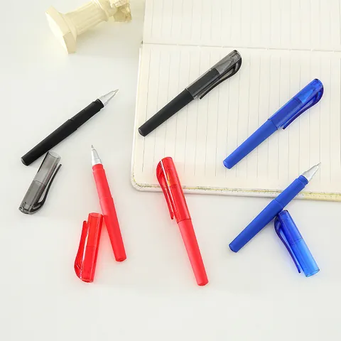 Creative Portable Mini Pocket Gel Pen Frosted Plastic Fine Tip Smooth Writing Office School Stationery For Students Kids