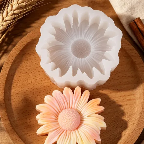 Φόρμα Σιλικόνης Λουλούδι Μαργαρίτα για DIY Φοντάν Σοκολάτα Φεγγαρόπιτα Ρητίνη Κερί Πηλός Σαπούνι Εργαλείο Χειροτεχνίας Αξεσουάρ Ψησίματος