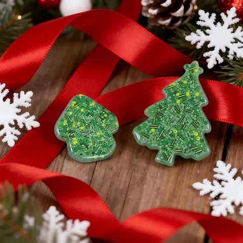 Silicone Skin Picking Fidget Toys For Stress Relief Christmas Tree Mushroom Sensory Toy Christmas Party Favor Gift Squishy