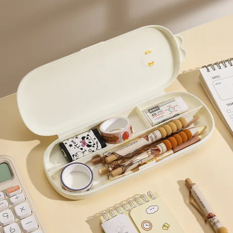 Estuche para Lápices de Pulpo de Dibujos Animados 3D Caja de Papelería de Gran Capacidad para Estudiantes Niños Organizador