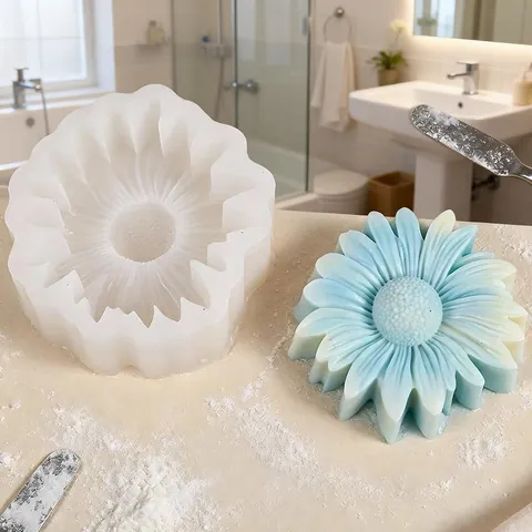 Φόρμα Σιλικόνης Λουλούδι Μαργαρίτα για DIY Φοντάν Σοκολάτα Φεγγαρόπιτα Ρητίνη Κερί Πηλός Σαπούνι Εργαλείο Χειροτεχνίας Αξεσουάρ Ψησίματος