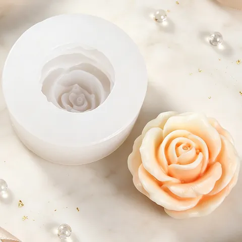 3D Rose Flower Silicone Mold For Handmade Soap Candle Plaster Ornament Decoration DIY Fondant Mousse Cake Decorating Tools