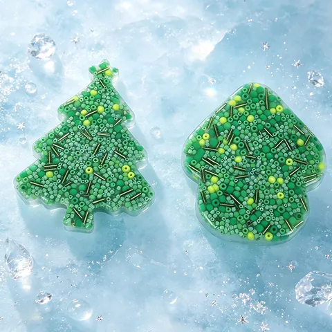 Silicone Skin Picking Fidget Toys For Stress Relief Christmas Tree Mushroom Sensory Toy Christmas Party Favor Gift Squishy