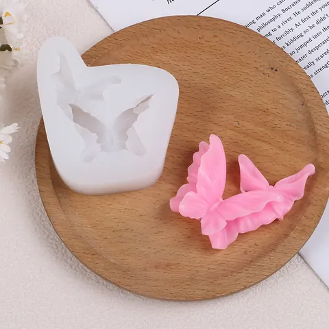 Φόρμα Σιλικόνης Πεταλούδα για DIY Μενταγιόν Μπρελόκ Άρωμα Γύψος Μαλακός Πηλός Σοκολάτα Καραμέλα Φόρμα Ψησίματος Ρεαλιστική Υφή Φτερού