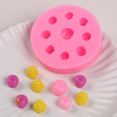 Simulation Frucht Kuchen Essen Spielen Silikonform Für DIY Creme Kleber Handyhülle Haarschmuck Kinder Dekorative Bastelform
