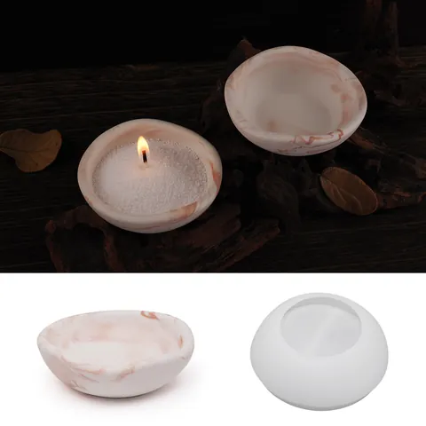DIY Irregular Mini Bowl Silicone Mold For Jewelry Key Storage Sandalwood Bowl Making Handcrafted Home Decoration Mold