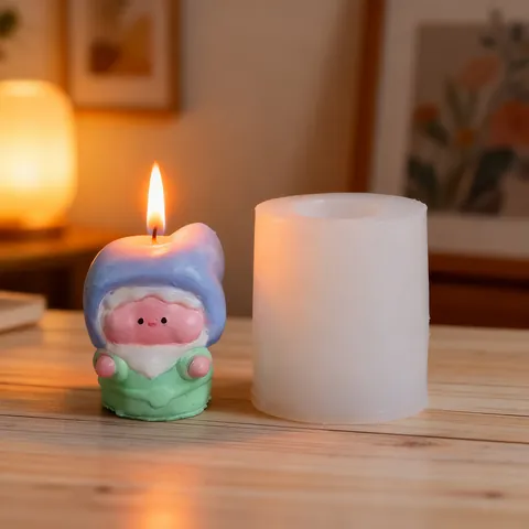3D Gnome Spirit Silicone Mold For Candle Making DIY Resin Casting Soap Mousse Cake Baking Tool Home Decor Handmade Craft Mold