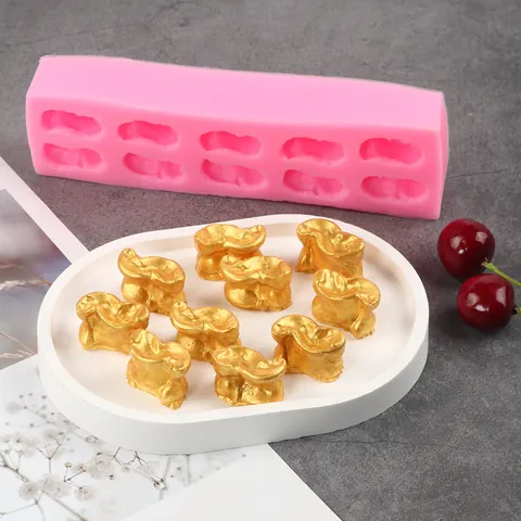 Süße Hundeknochen Katzenpfote Silikonform Für Fondant Schokolade Keks DIY Handwerk Rosa Weiß Backen Kuchen Dekorieren Werkzeug