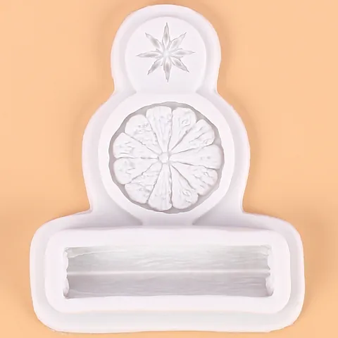 DIY Stampo in Silicone a Forma di Spezia con Fetta di Limone Cannella Anice Stellato per Decorazione Torte al Fondente Cioccolato