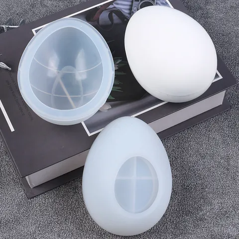 Stampo in Silicone per Portacandele Creativo a Forma di Uovo Fai-da-te per Decorazione Interna