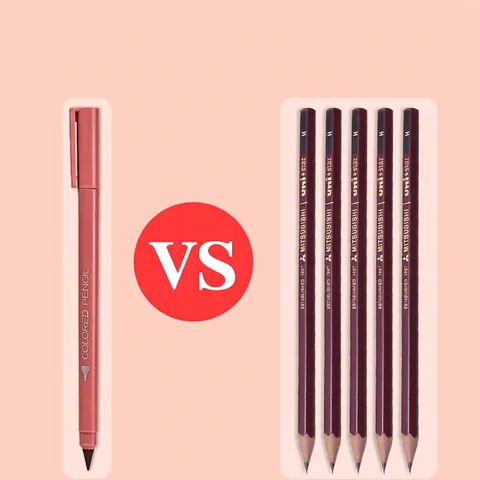 Eternal Pencil Inkless Sharpening Free HB Lead Plastic Triangular Ergonomic Barrel Students Drawing Writing Art Supplies