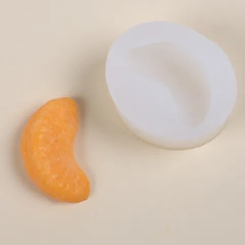 Kreative Fruchtserie Orangenspalte Silikonform DIY Handgemachte Kerze Seife Harzguss Handwerk Dekoration Backwerkzeug