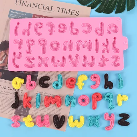 Number Alphabet Block Shape Silicone Baking Mold For Cake Decoration Chocolate Lollipop DIY Birthday Sugarcraft Dessert Decor