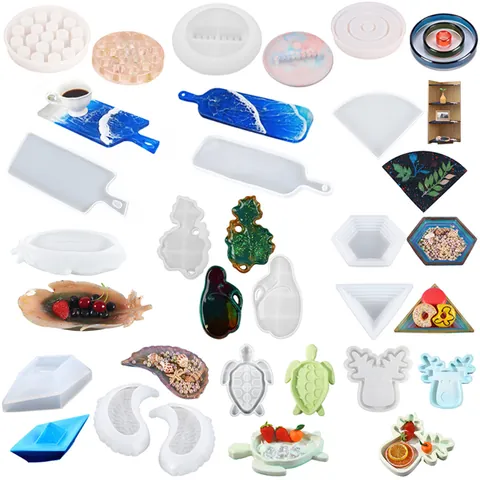 Irregular Turtle Shape Tray Silicone Mold For Resin Casting DIY Jewelry Storage Plate Plaster Mold Modern Home Decor Craft Tool