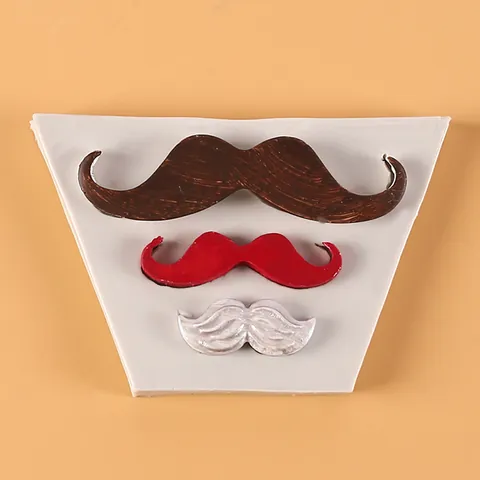 Silicone Cake Mold Mustache Tie Bow Tie Shape Fondant Chocolate Mold For Father's Day Graduation Cake Decoration Baking Tools