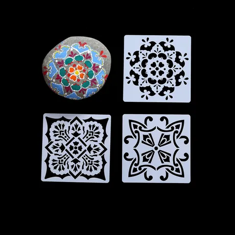 Mandala Painting Stencils Hollow Out Drawing Templates For DIY Wall Furniture Wood Rock Fabric Decorative Art Craft Stencil