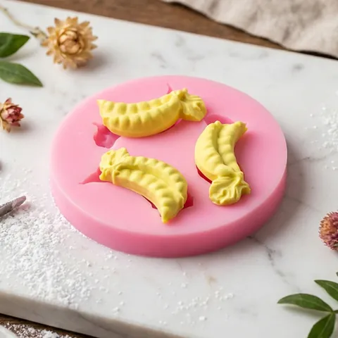 Stampo in Silicone Fai da Te a Forma di Verdura Per Decorazione Torte Fondente Pisello Fragola Zucca Melanzana Utensili da Forno Rosa