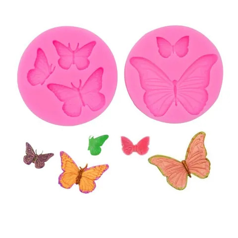 Butterfly Silicone Mold Simulation Butterfly Decoration For Cake Dessert Chocolate Fondant DIY Epoxy Resin Clay Plaster Mold