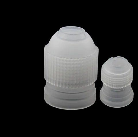 Plastic Piping Tip Coupler For Cake Decoration Translucent Icing Bag Adapter Baking Tools Accessories For Home Kitchen Bakery