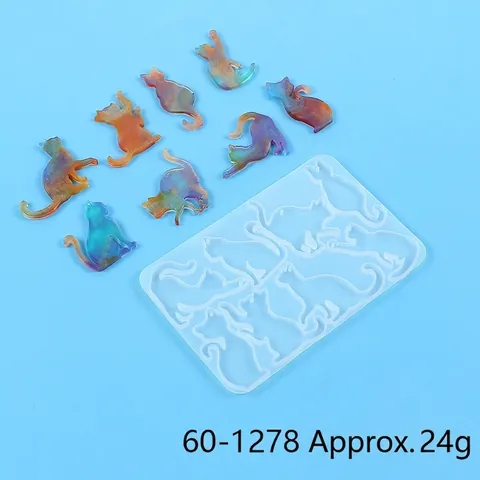 DIY Silicone Mold For Jewelry Pendants Earring Making Cute Cat Unicorn Merry-Go-Round Shape Resin Casting Mold Craft Tools
