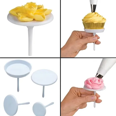 Clavos para Flores de Plástico para Decoración de Pasteles Herramientas de Repostería DIY Transferencia de Flores de Crema Accesorios de Cocina