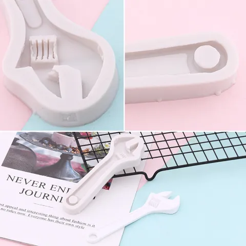 Moules en Silicone pour Fondant DIY Outils Quincaillerie Clé Marteau Ciseaux Pinces Décoration Gâteaux Cuisson Chocolat Argile Artisanat