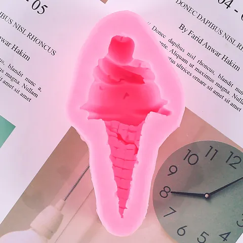 Cherry Ice Cream Silicone Mold DIY Fondant Cake Decoration Aromatherapy Gypsum Chocolate Mold Modern Minimalist Baking Tool