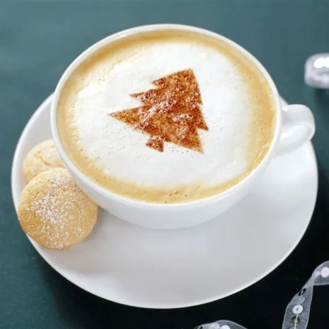 Plastic Coffee Latte Art Stencils Mousse Cake Decoration Mold DIY Barista Templates For Cappuccino Hot Chocolate Decoration