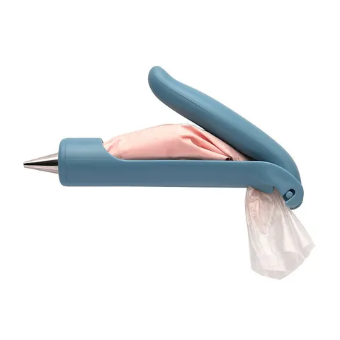 Multifunctional Cake Decorating Icing Gun Kit With Stainless Steel Nozzles Reusable Pastry Bags Baking Tools For DIY Cupcake Dessert Blue