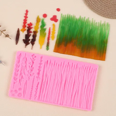 Plant Leaf Branch Reed Silicone Cake Mold For DIY Chocolate Candy Fondant Cake Decoration Baking Tool Silicone Fondant Mold For Kitchen Bakery