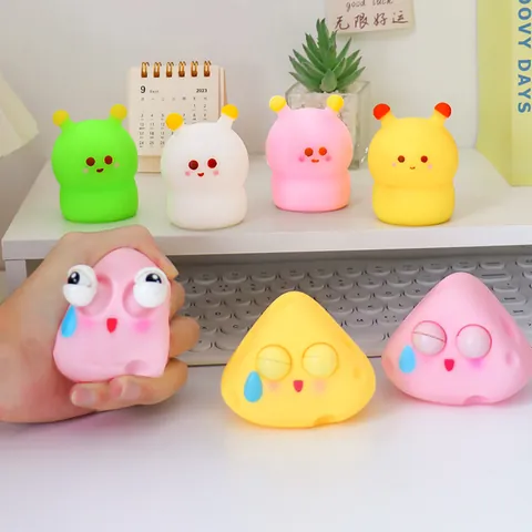 Cartoon Cute Vinyl Squishy Toy Pop-Eye Slow Rebound Stress Relief Toy For Office Home Desktop Decoration Gift For Kids Adults
