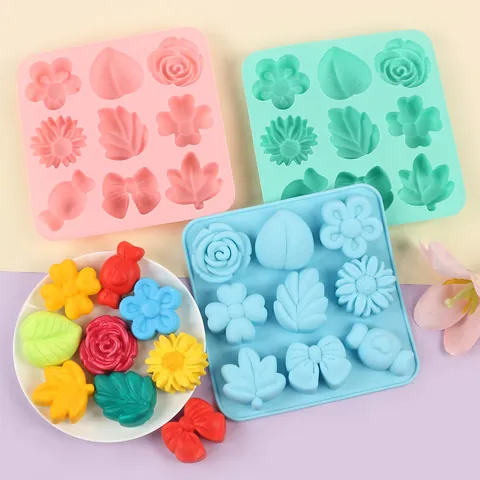 Stampo per Torte in Silicone Zucca Foglia di Acero Ghianda Fori Multipli Cottura DIY Caramelle Gelatina Budino Dessert Stampo Per Halloween Festa Casa