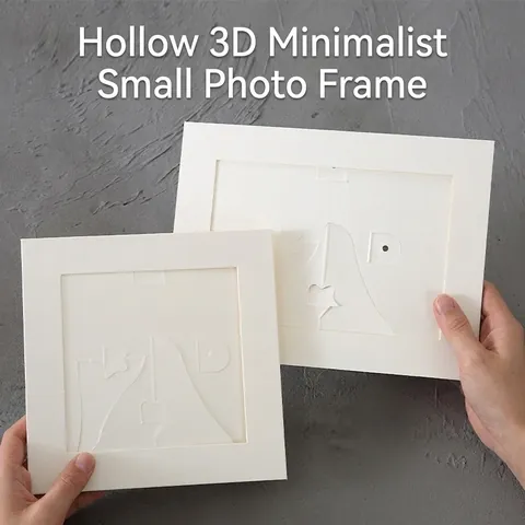 Creative DIY Paper Photo Frame 3D Hollow Cardboard Picture Frame For A5 Art Home Decor Wall Hanging Tabletop Display